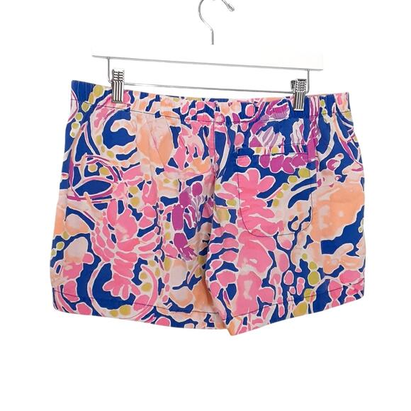 Lilly Pulitzer Ocean View Board Short Brilliant Blue It’s Electric Women M Beach - Picture 2 of 10